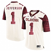 Oklahoma Sooners 1 Tony Jefferson White 47 Game Winning Streak College Football Jersey Dzhi,baseball caps,new era cap wholesale,wholesale hats